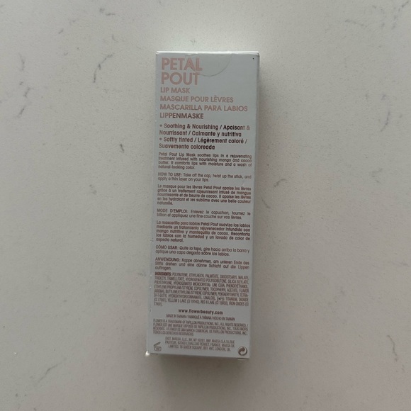 Flower by Drew Petal Pout Lip Mask - Smooch - Rosy Pink/Lemon Sugar Scent - NWB - Picture 5 of 5